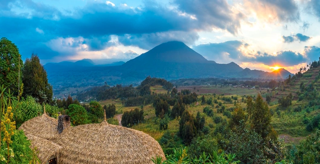 Rwanda highland landscape
